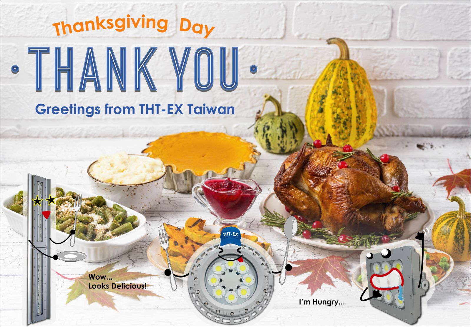 Happy Thanksgiving!THT-EXは皆様に感謝しています。
